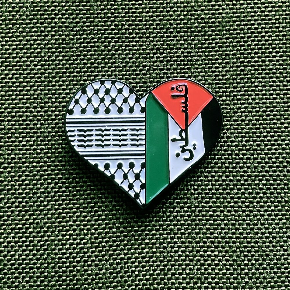 Palestine enamel pin